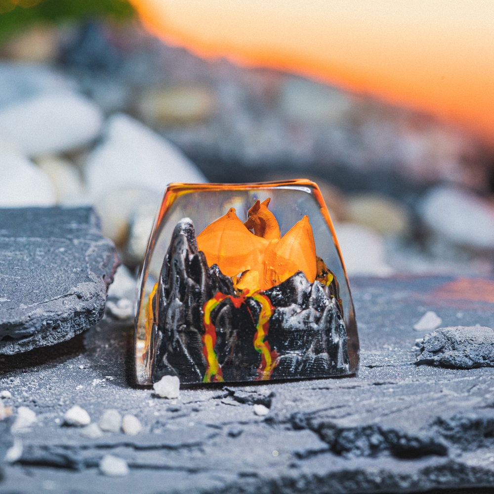 Pokemon - Charizard Artisan Keycap Breakwooden 21