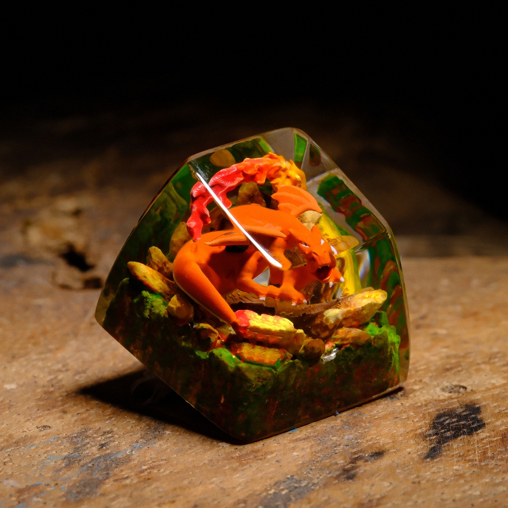 Pokemon - Charizard Artisan Keycap Breakwooden 7