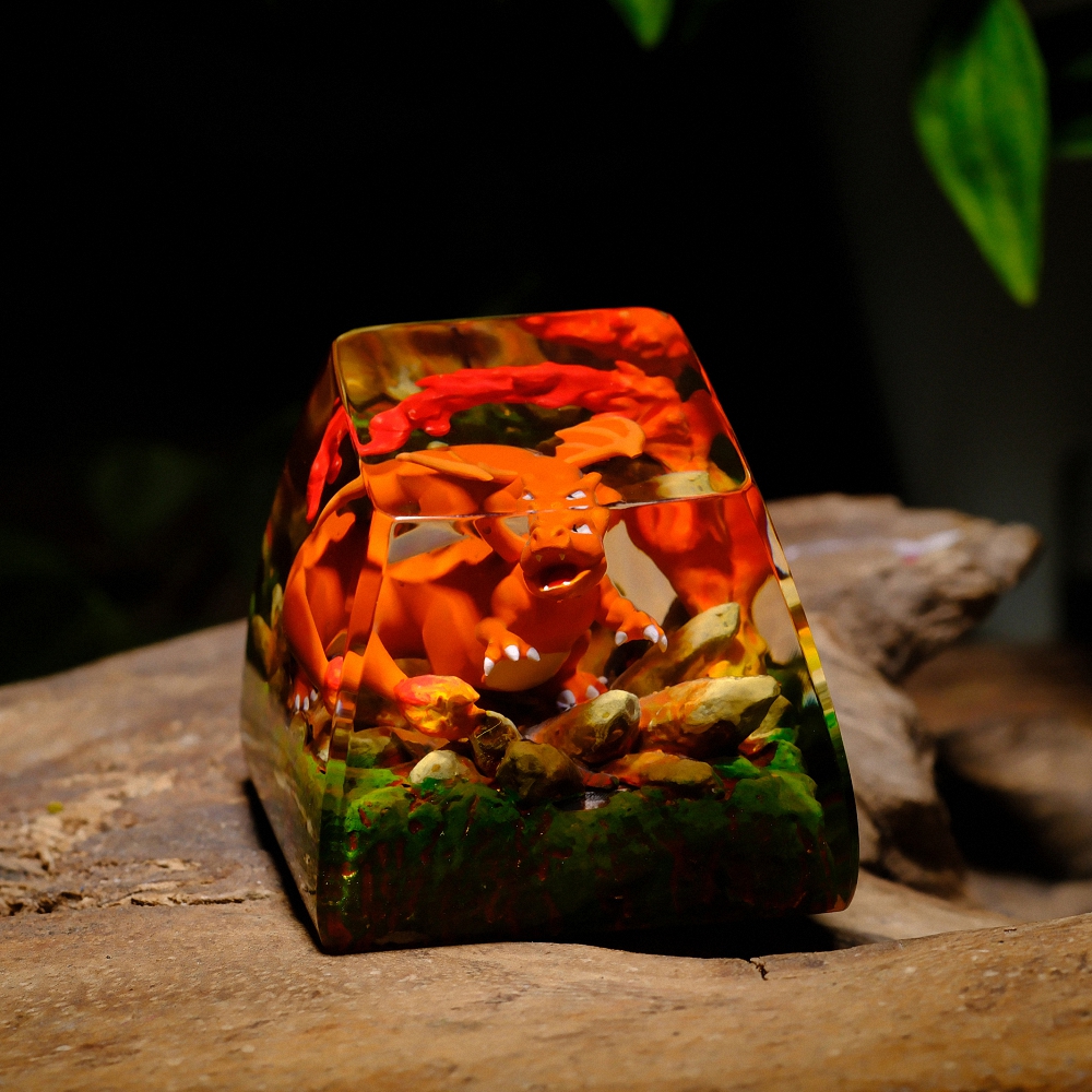 Pokemon - Charizard Artisan Keycap Breakwooden 7