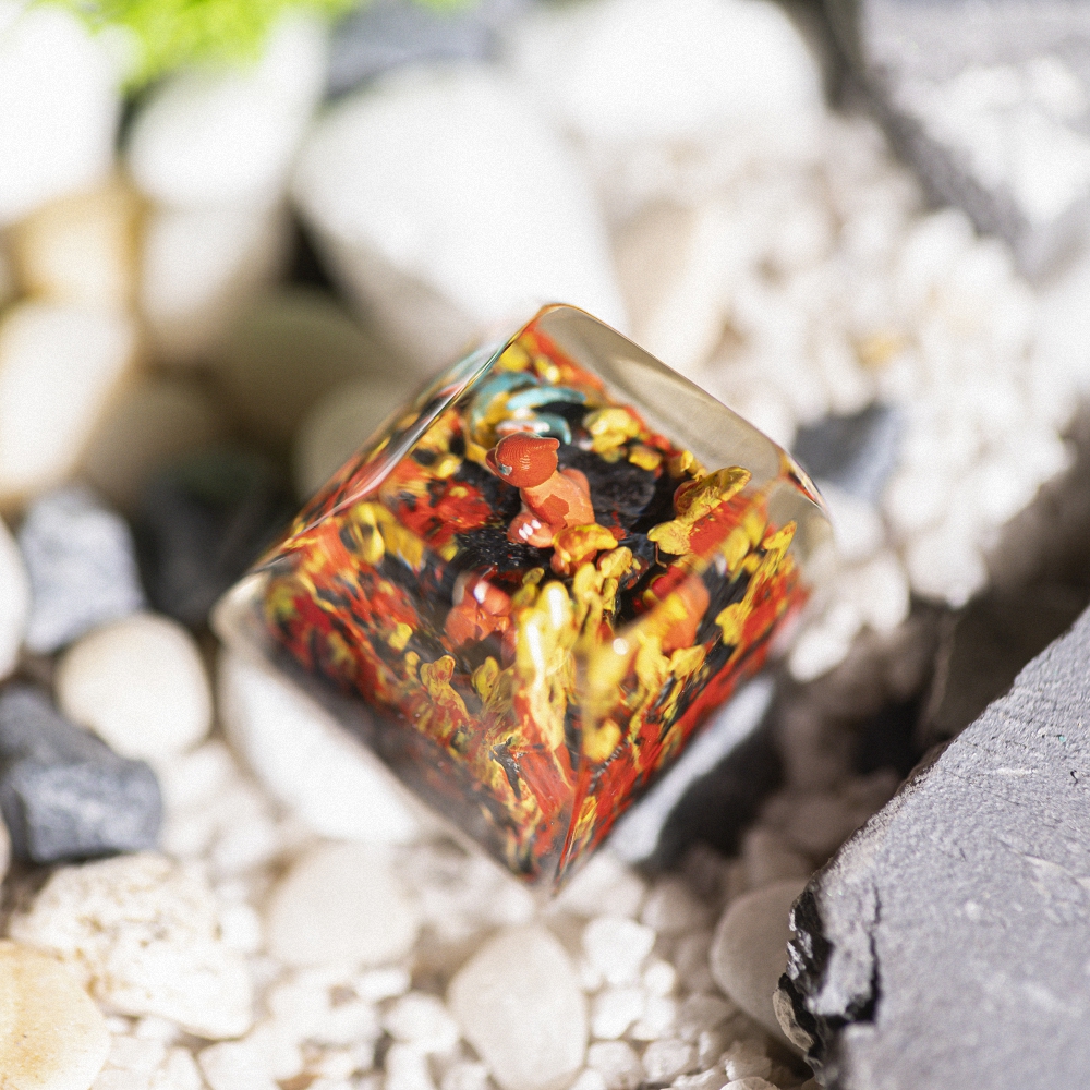 Pokemon - Charmeleon Artisan Keycap Breakwooden