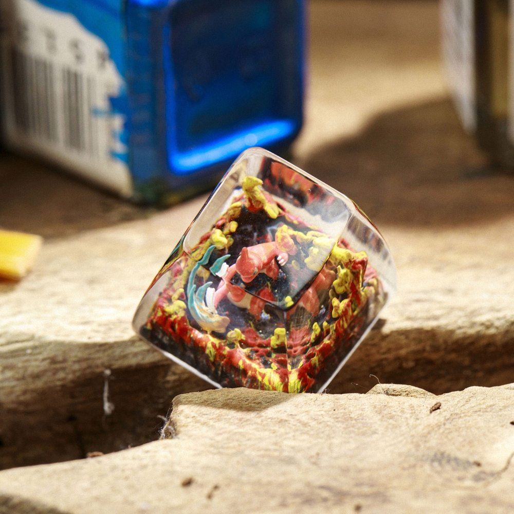 Pokemon - Charmeleon Artisan Keycap Breakwooden 3