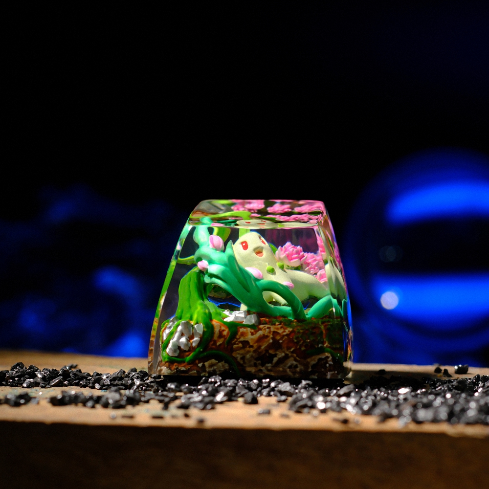 Pokemon - Chikorita Artisan Keycap Breakwooden 4