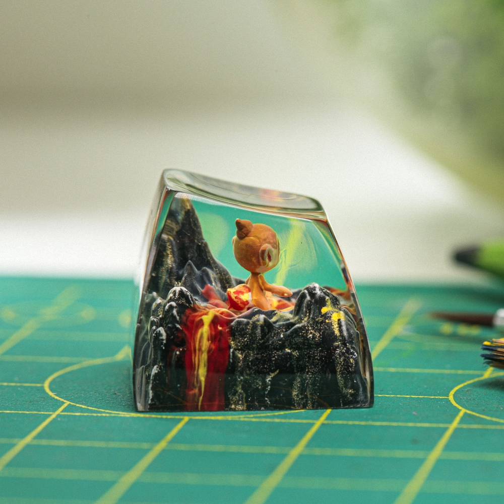 Pokemon - Chimchar Artisan Keycap Breakwooden