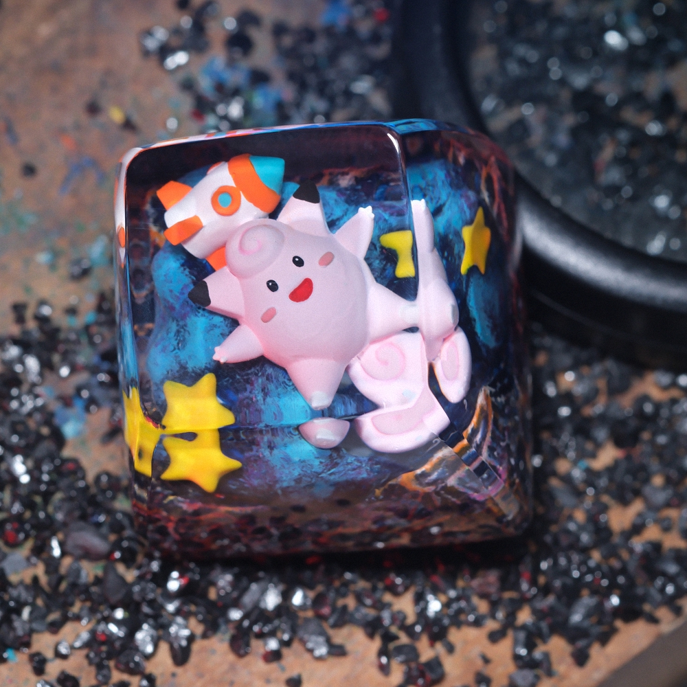 Pokemon - Clefairy Artisan Keycap Breakwooden 3
