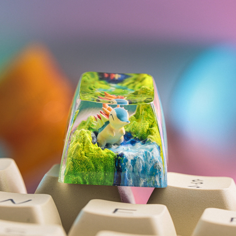 Pokemon - Cyndaquil Artisan Keycap Breakwooden 2