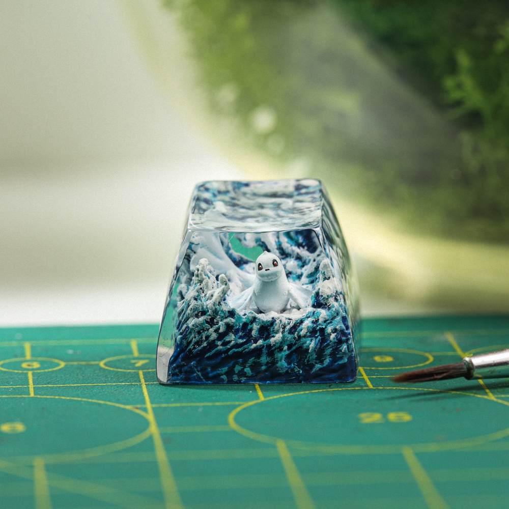 Pokemon - Dewgong Artisan Keycap Breakwooden