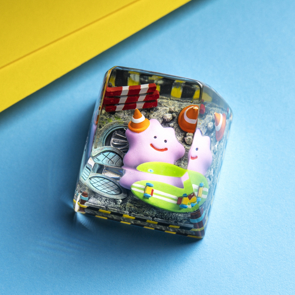 Pokemon - Ditto Artisan Keycap Breakwooden 3