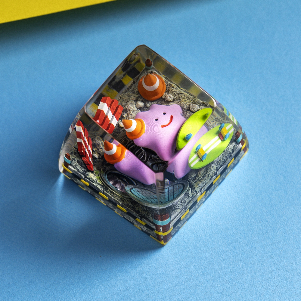 Pokemon - Ditto Artisan Keycap Breakwooden 3
