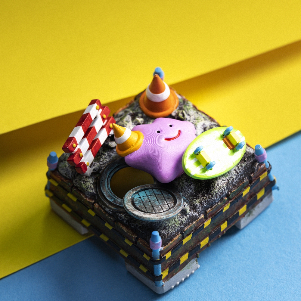 Pokemon - Ditto Artisan Keycap Breakwooden 3