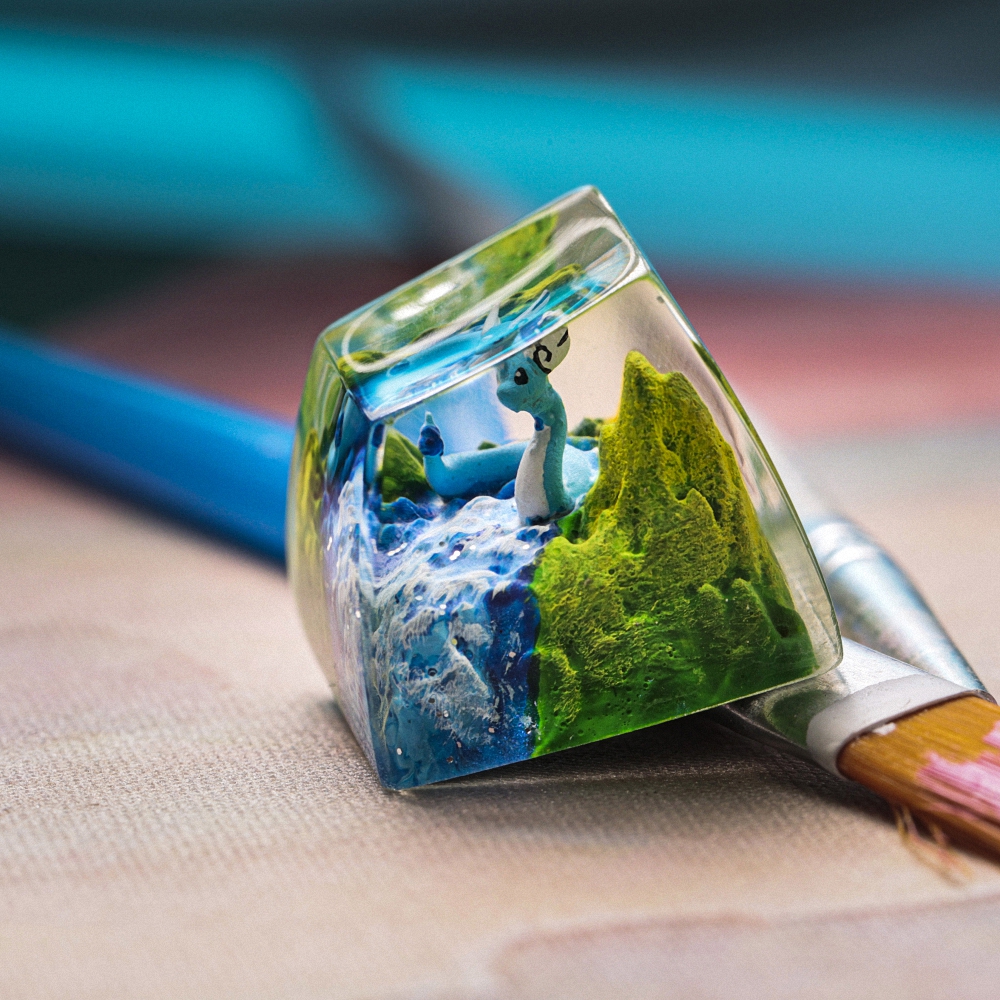 Pokemon - Dragonair Artisan Keycap Breakwooden 3