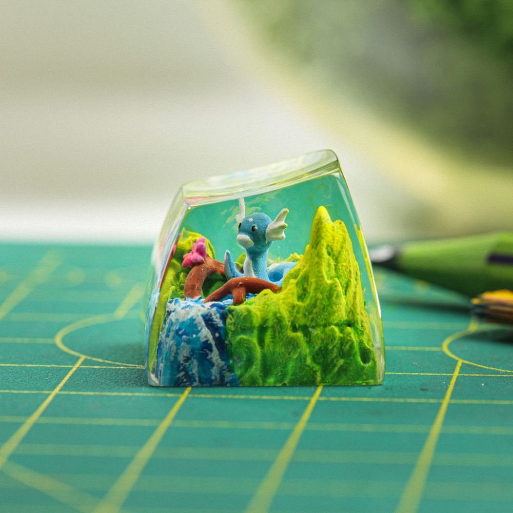 Pokemon - Dratini Artisan Keycap Breakwooden