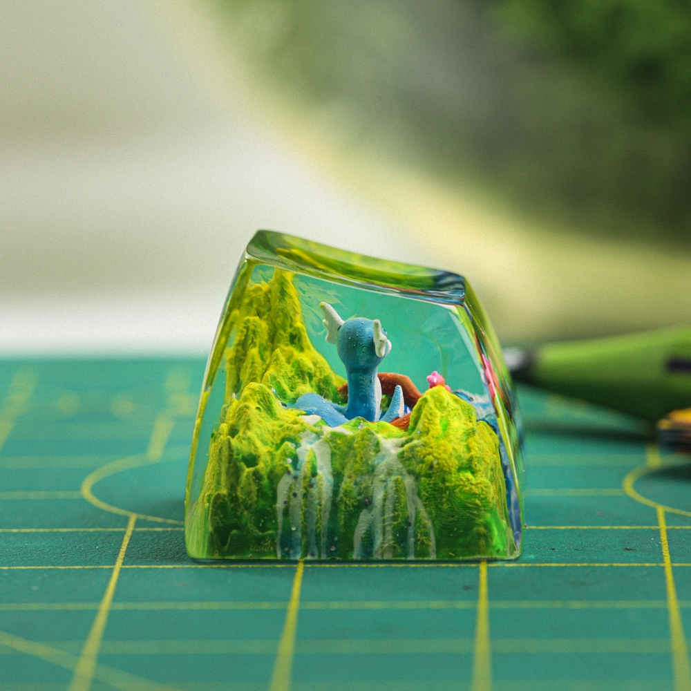 Pokemon - Dratini Artisan Keycap Breakwooden