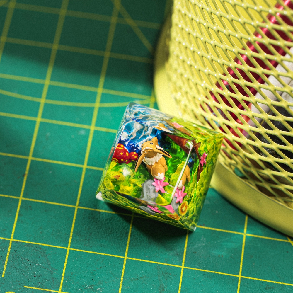 Pokemon - Eevee Artisan Keycap Breakwooden 10