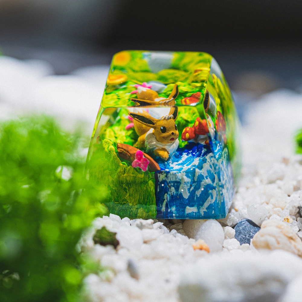 Pokemon - Eevee Artisan Keycap Breakwooden 10