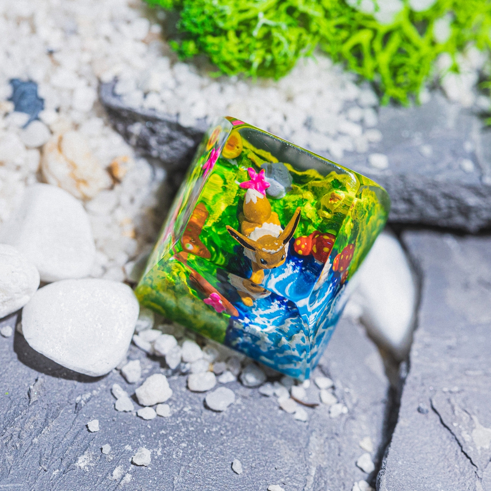 Pokemon - Eevee Artisan Keycap Breakwooden 10