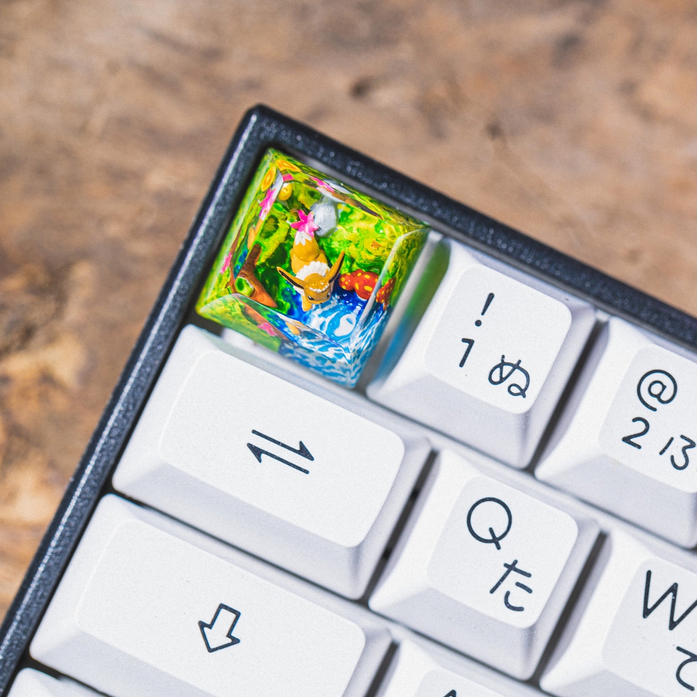 Pokemon - Eevee Artisan Keycap Breakwooden 10