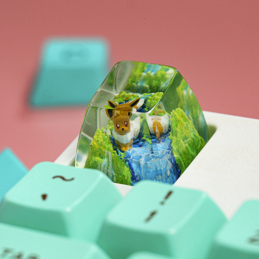 Pokemon - Eevee Artisan Keycap Breakwooden 11