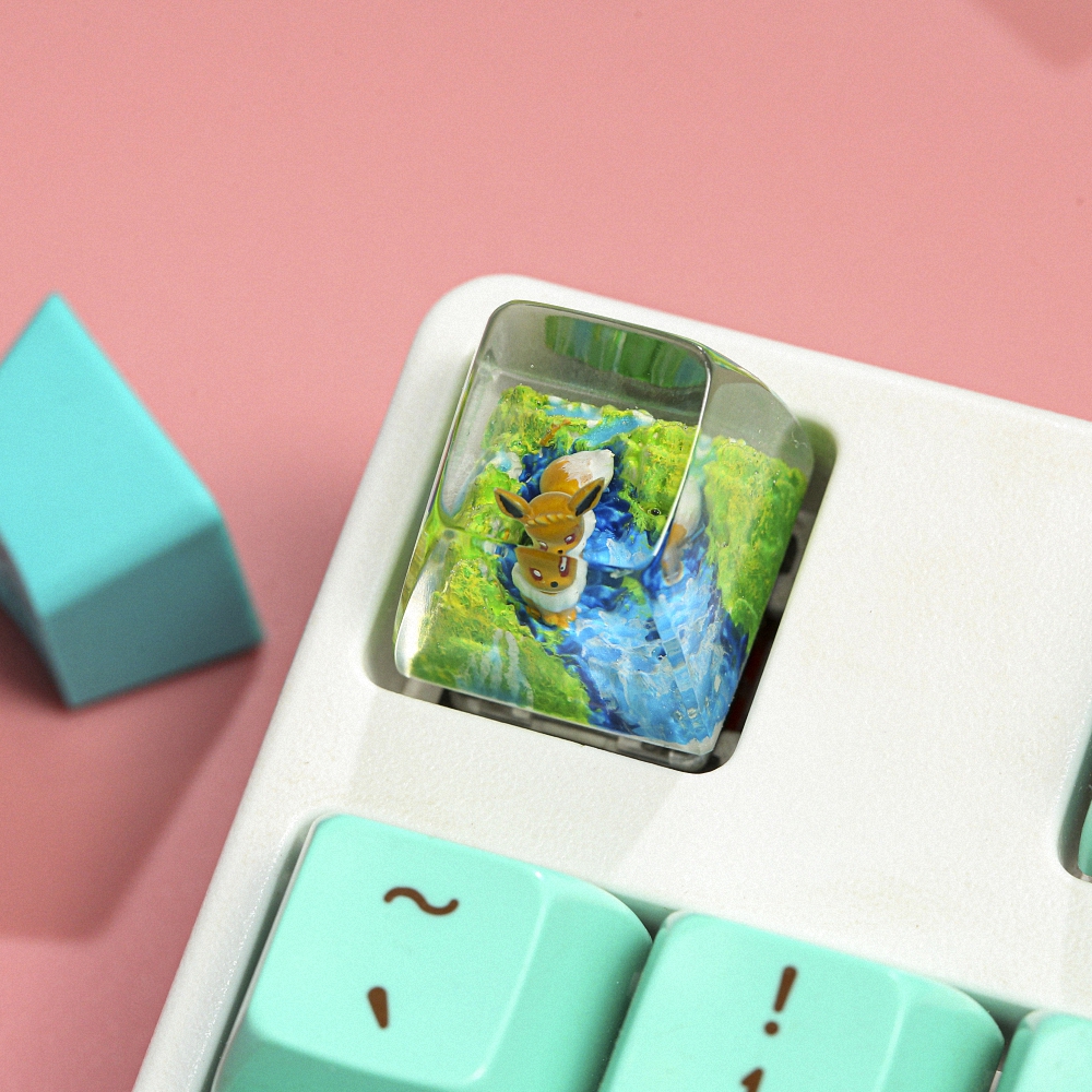 Pokemon - Eevee Artisan Keycap Breakwooden 11