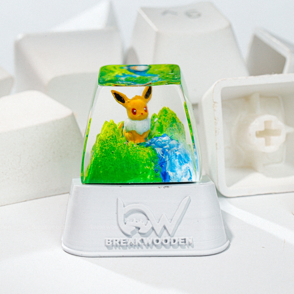 Pokemon - Eevee Artisan Keycap Breakwooden 6