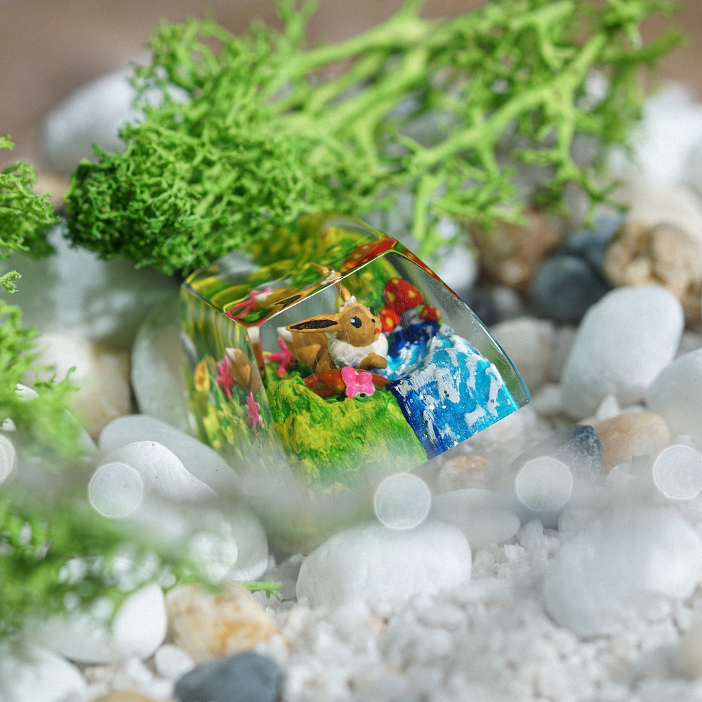 Pokemon - Eevee Artisan Keycap Breakwooden 8