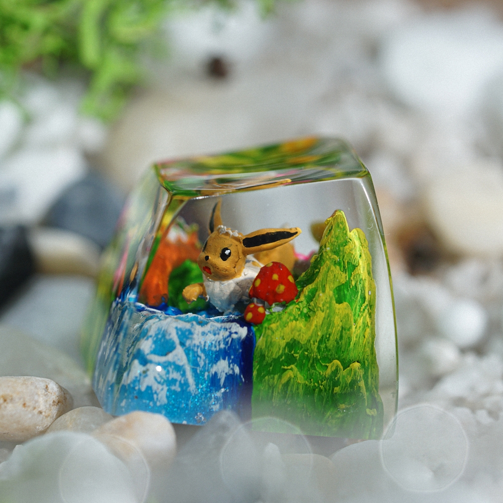 Pokemon - Eevee Artisan Keycap Breakwooden 8