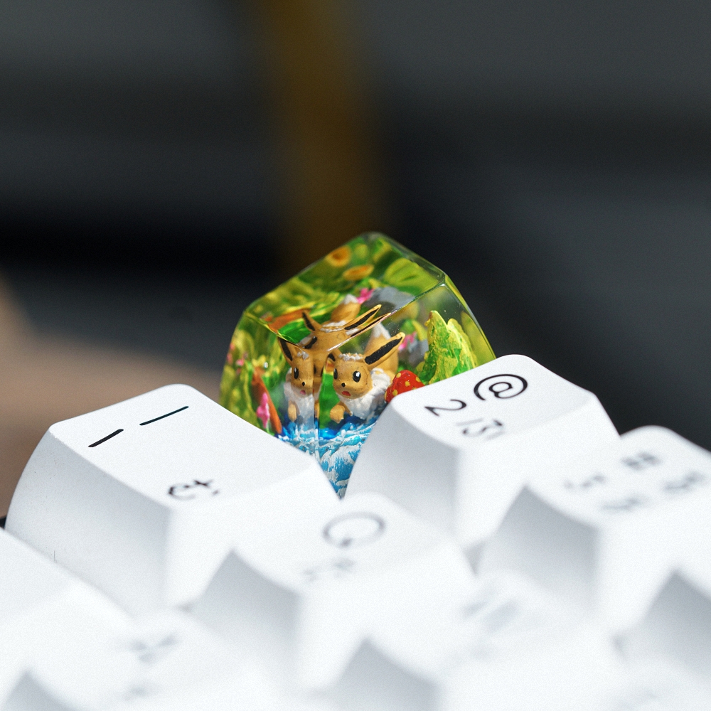 Pokemon - Eevee Artisan Keycap Breakwooden 8