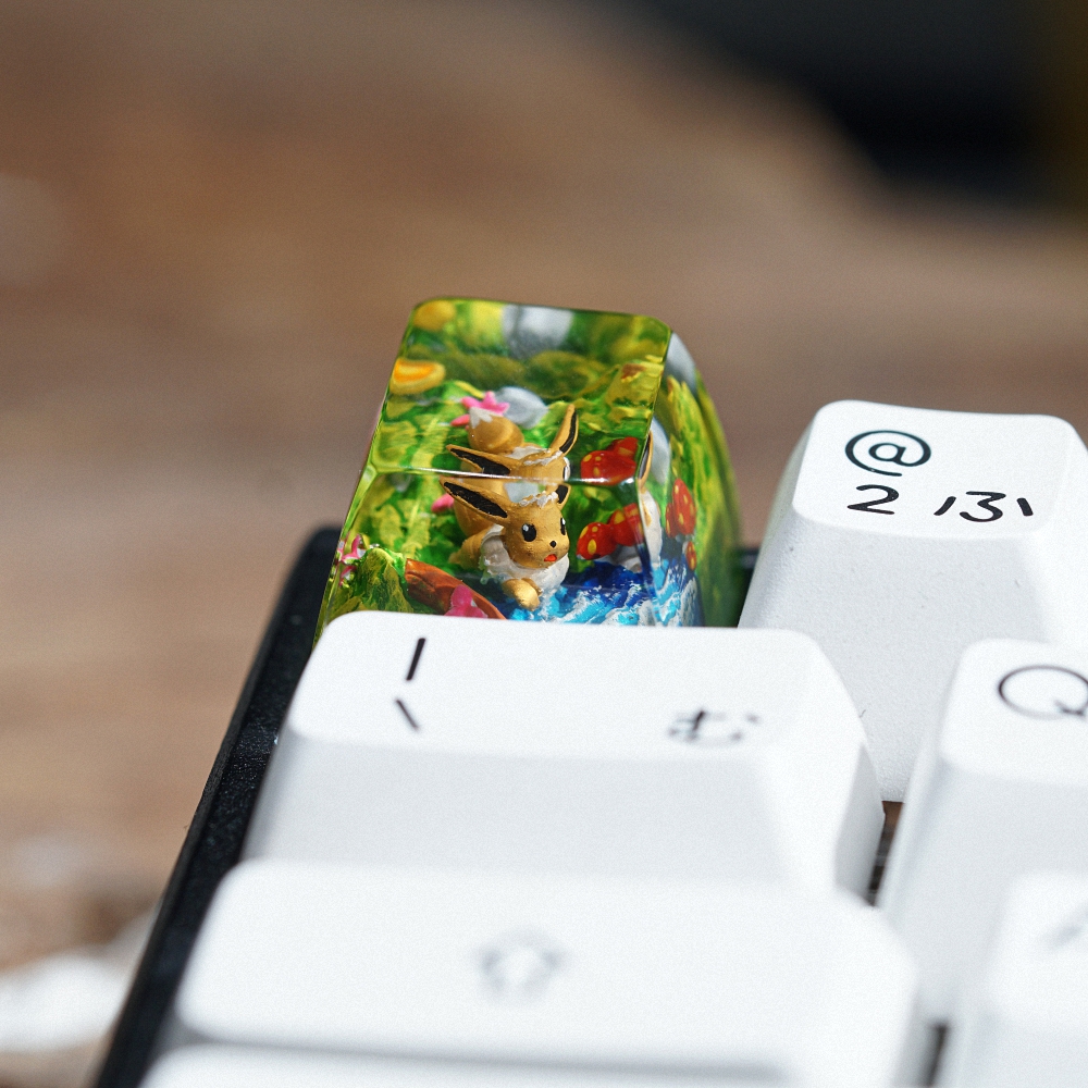 Pokemon - Eevee Artisan Keycap Breakwooden 8