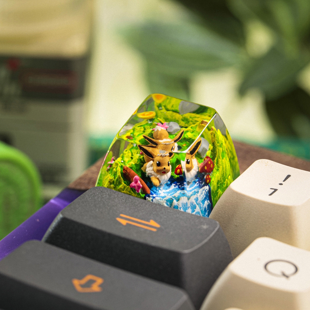 Pokemon - Eevee Artisan Keycap Breakwooden 9