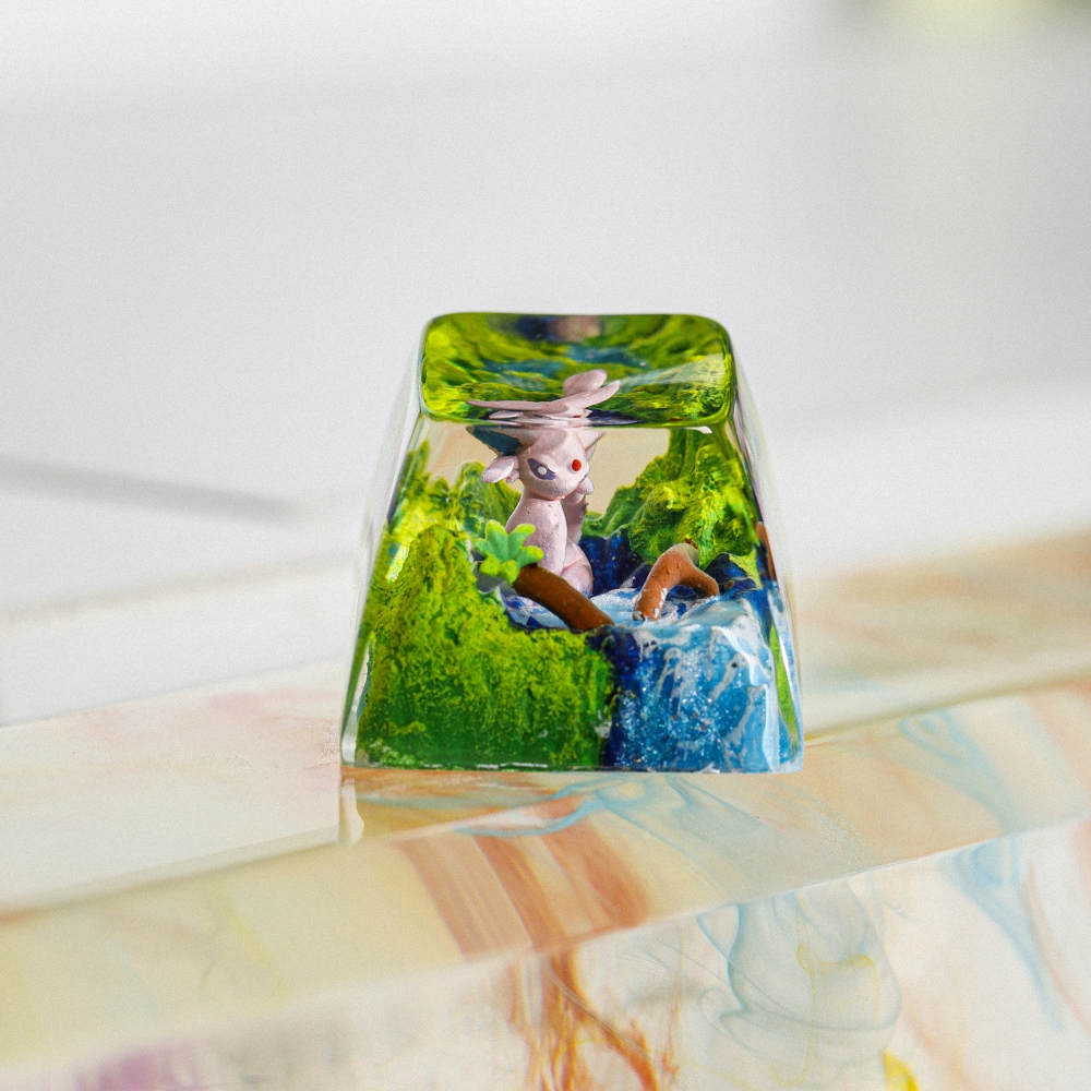 Pokemon - Espeon Artisan Keycap Breakwooden