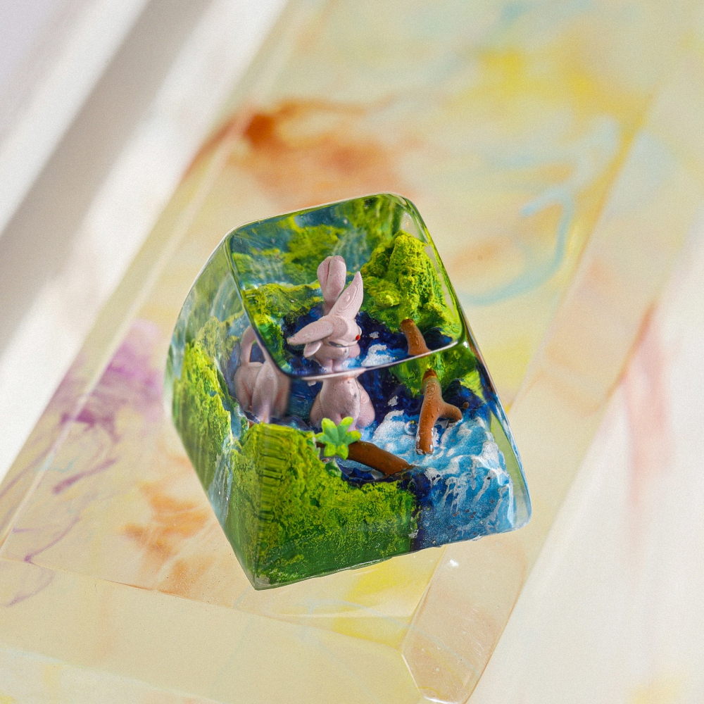 Pokemon - Espeon Artisan Keycap Breakwooden