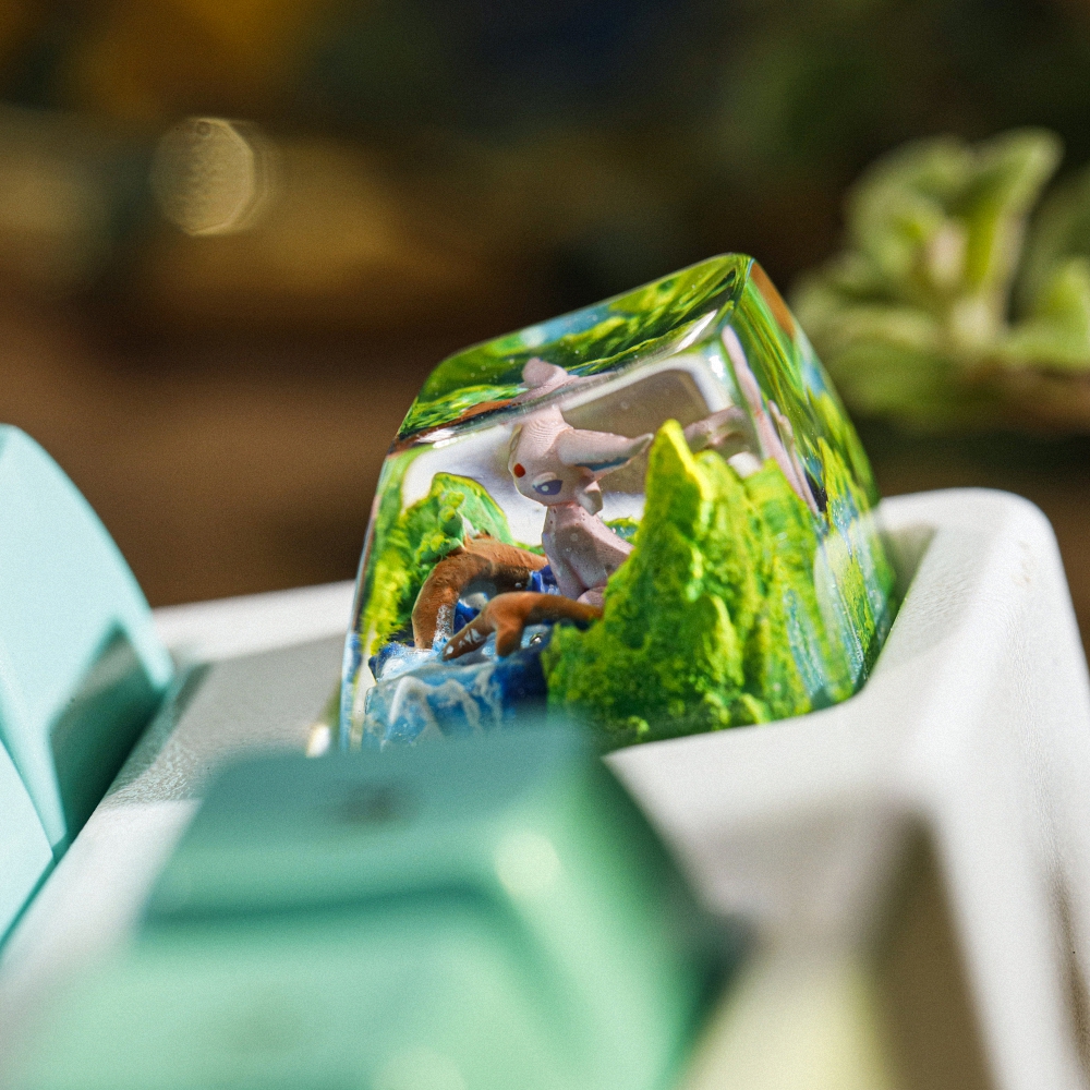 Pokemon - Espeon Artisan Keycap Breakwooden