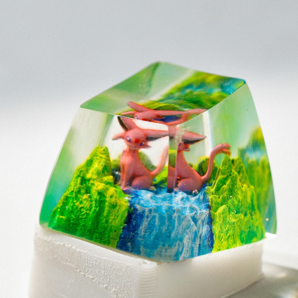 Pokemon - Espeon Artisan Keycap Breakwooden 2
