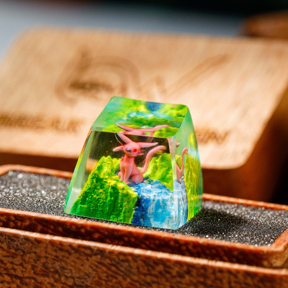 Pokemon - Espeon Artisan Keycap Breakwooden 2