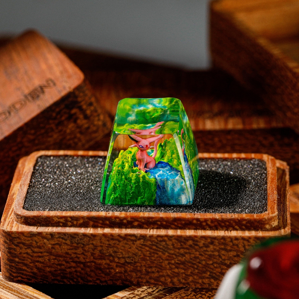 Pokemon - Espeon Artisan Keycap Breakwooden 2