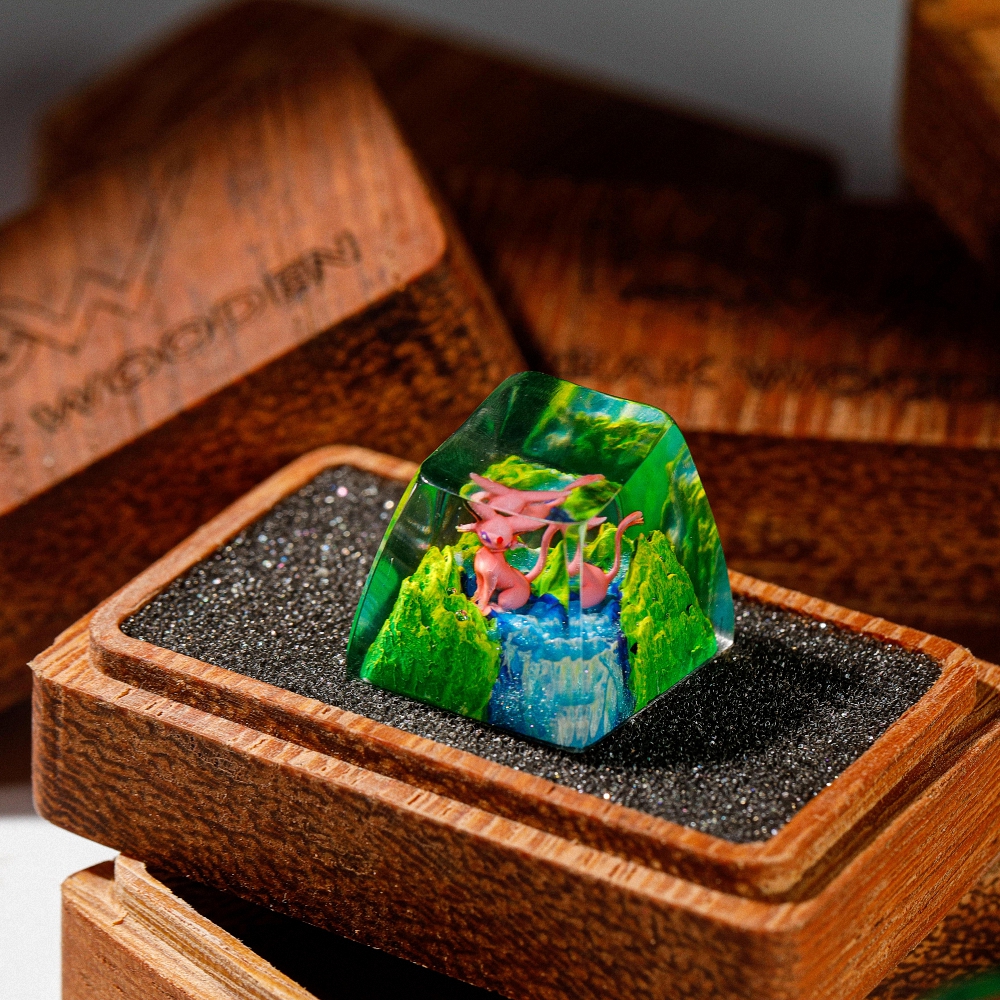 Pokemon - Espeon Artisan Keycap Breakwooden 2