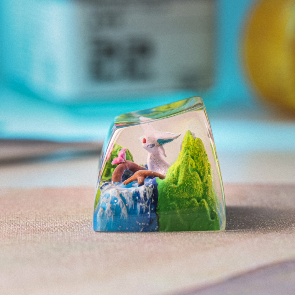 Pokemon - Espeon Artisan Keycap Breakwooden 3