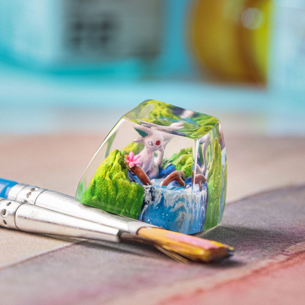 Pokemon - Espeon Artisan Keycap Breakwooden 3