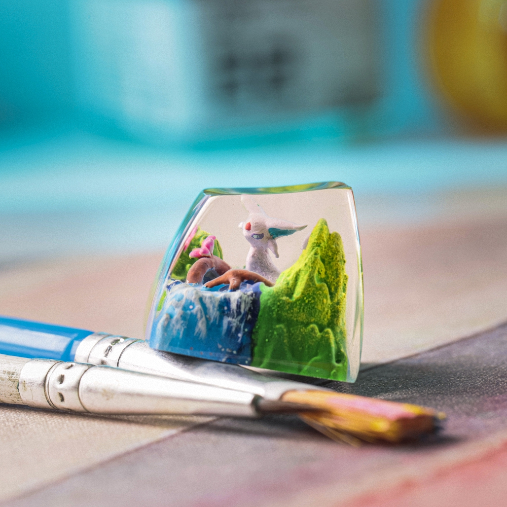 Pokemon - Espeon Artisan Keycap Breakwooden 3