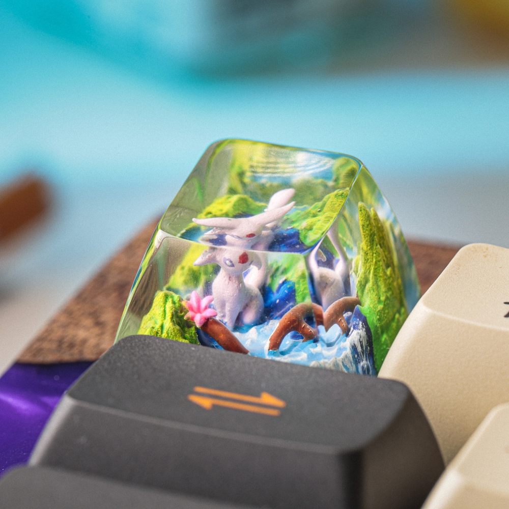 Pokemon - Espeon Artisan Keycap Breakwooden 4