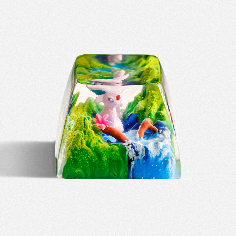 Pokemon - Espeon Artisan Keycap Breakwooden 5