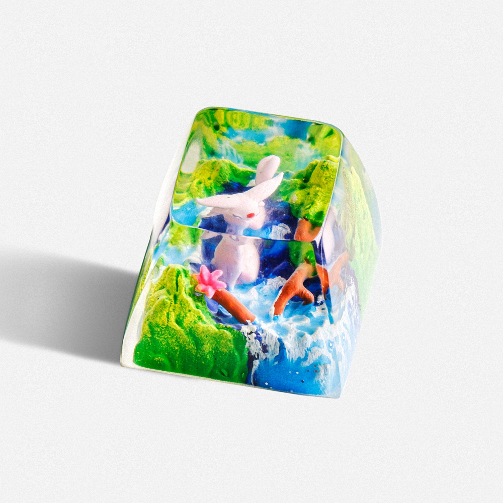 Pokemon - Espeon Artisan Keycap Breakwooden 5