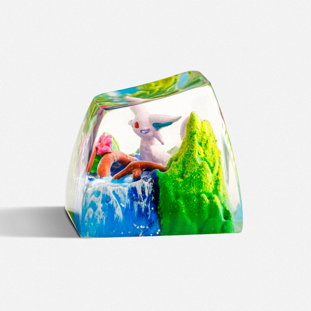 Pokemon - Espeon Artisan Keycap Breakwooden 5