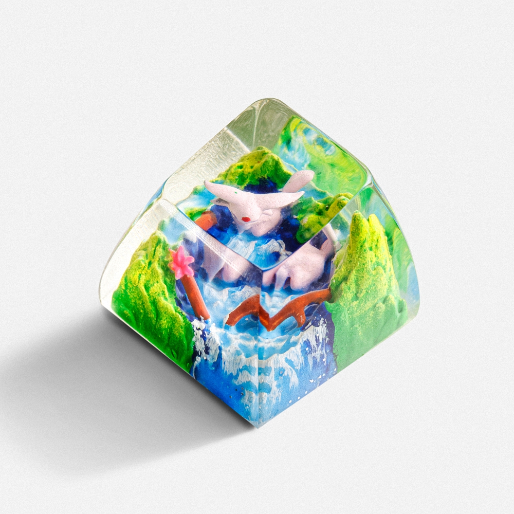 Pokemon - Espeon Artisan Keycap Breakwooden 5