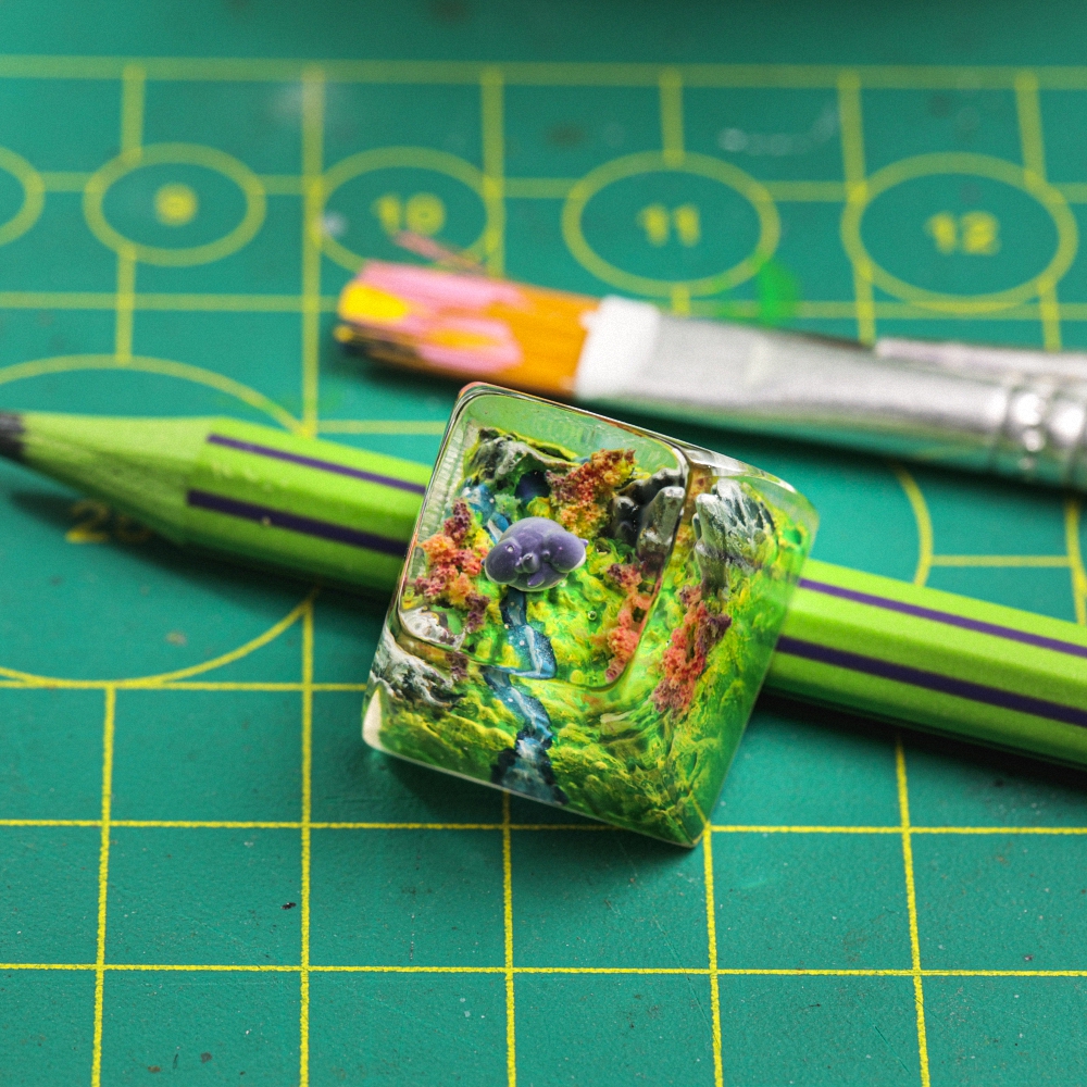 Pokemon - Espurr Artisan Keycap Breakwooden