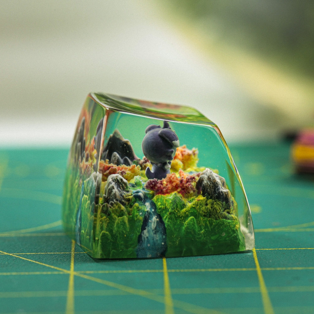 Pokemon - Espurr Artisan Keycap Breakwooden