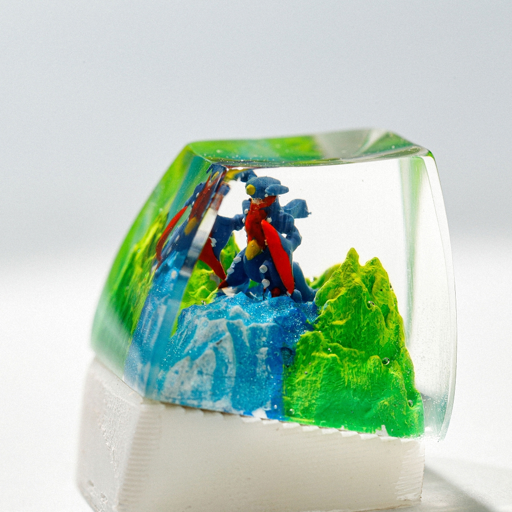 Pokemon - Gaburias Mega Artisan Keycap Breakwooden 2