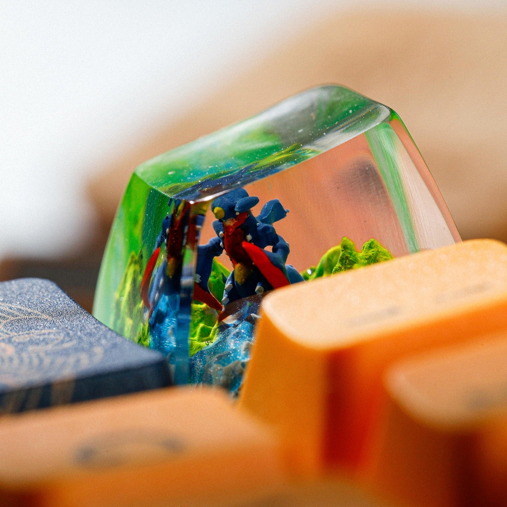 Pokemon - Gaburias Mega Artisan Keycap Breakwooden 2