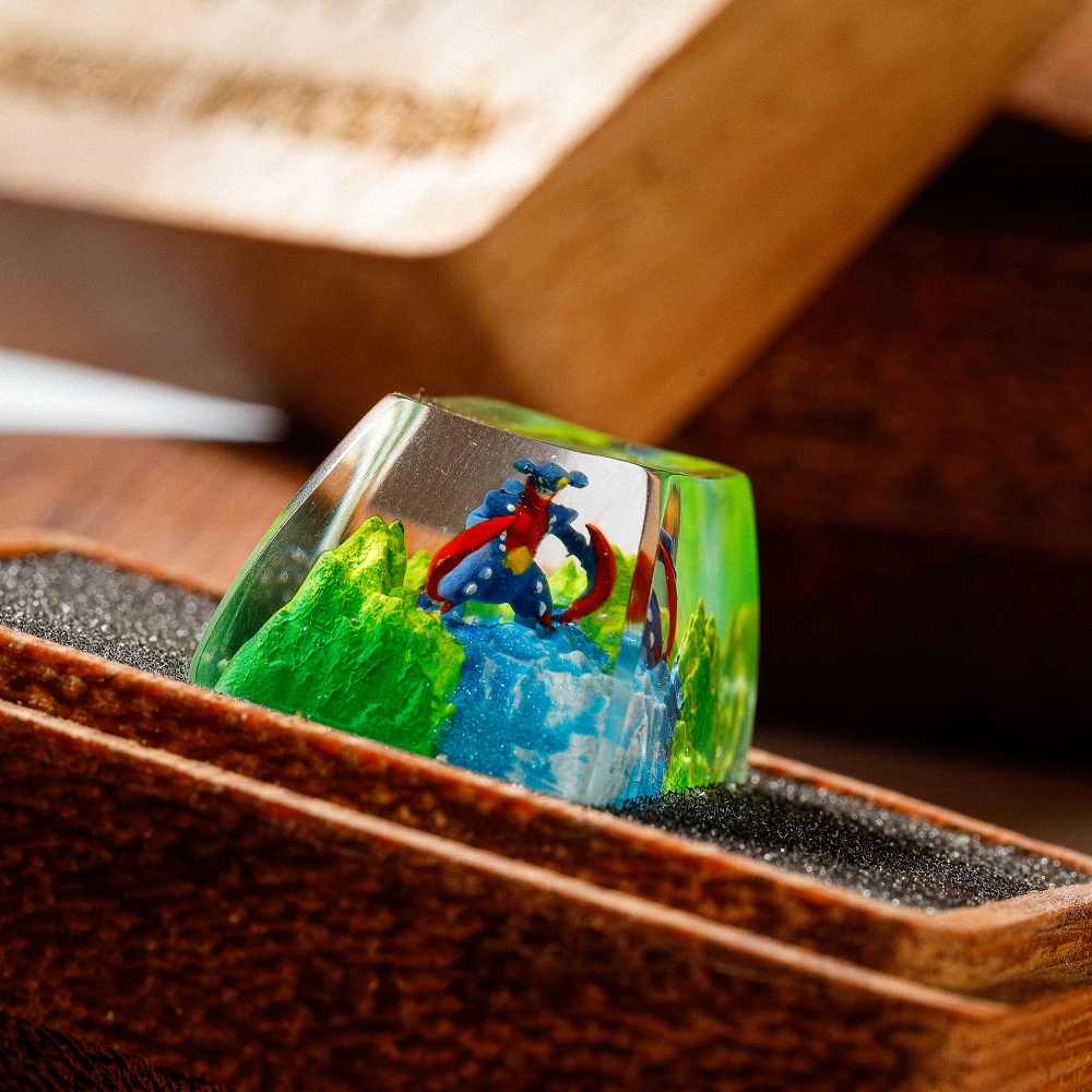 Pokemon - Gaburias Mega Artisan Keycap Breakwooden 2