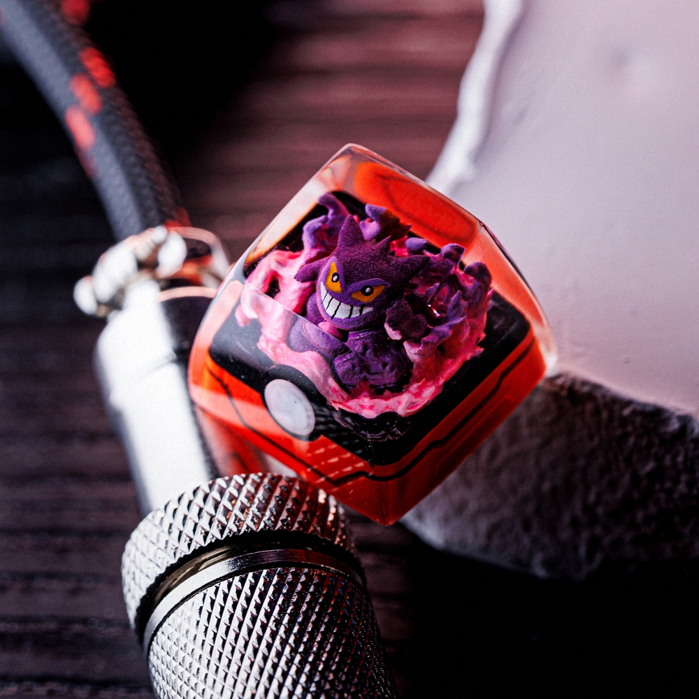 Pokemon - Gengar Artisan Keycap Breakwooden 10