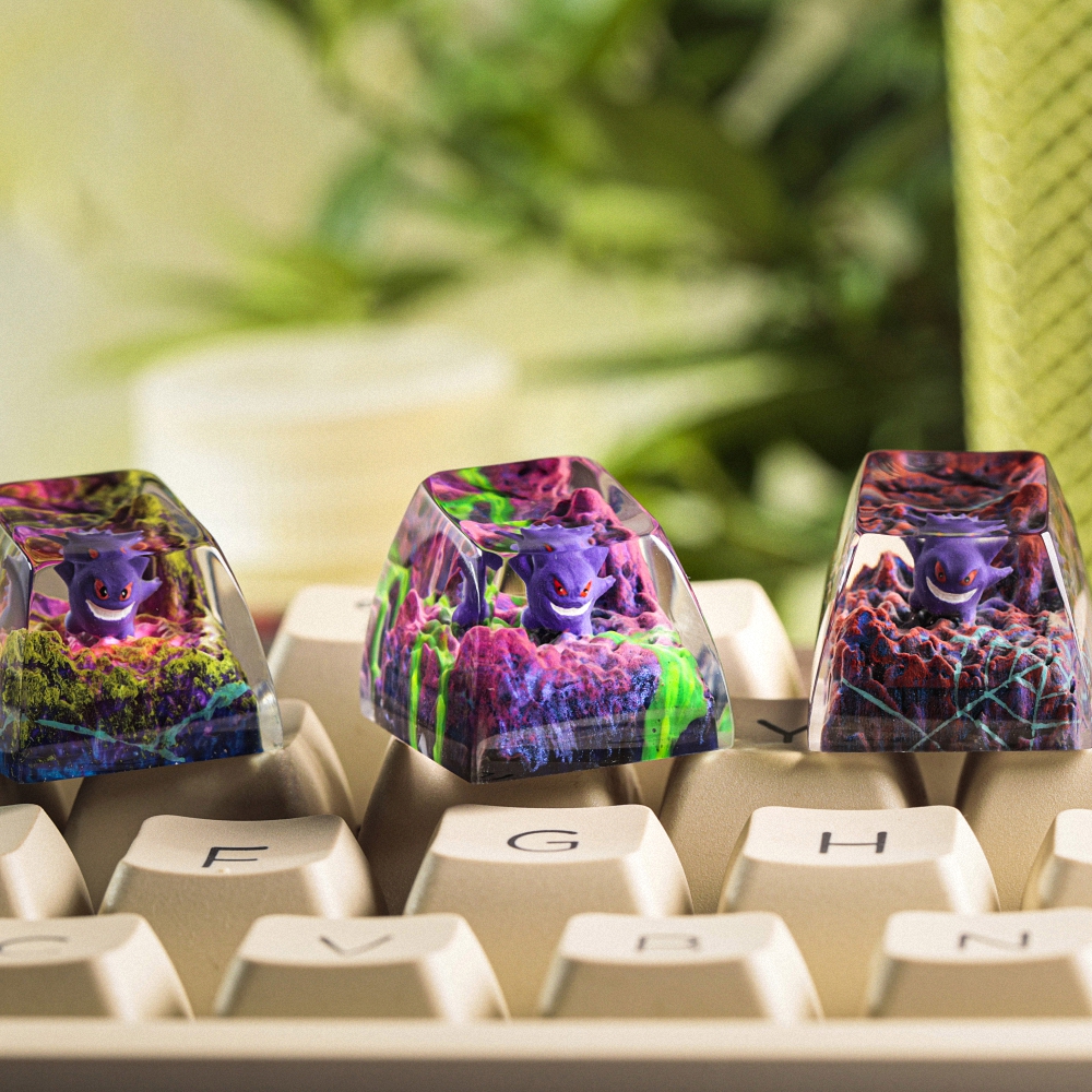 Pokemon - Gengar Artisan Keycap Breakwooden 11